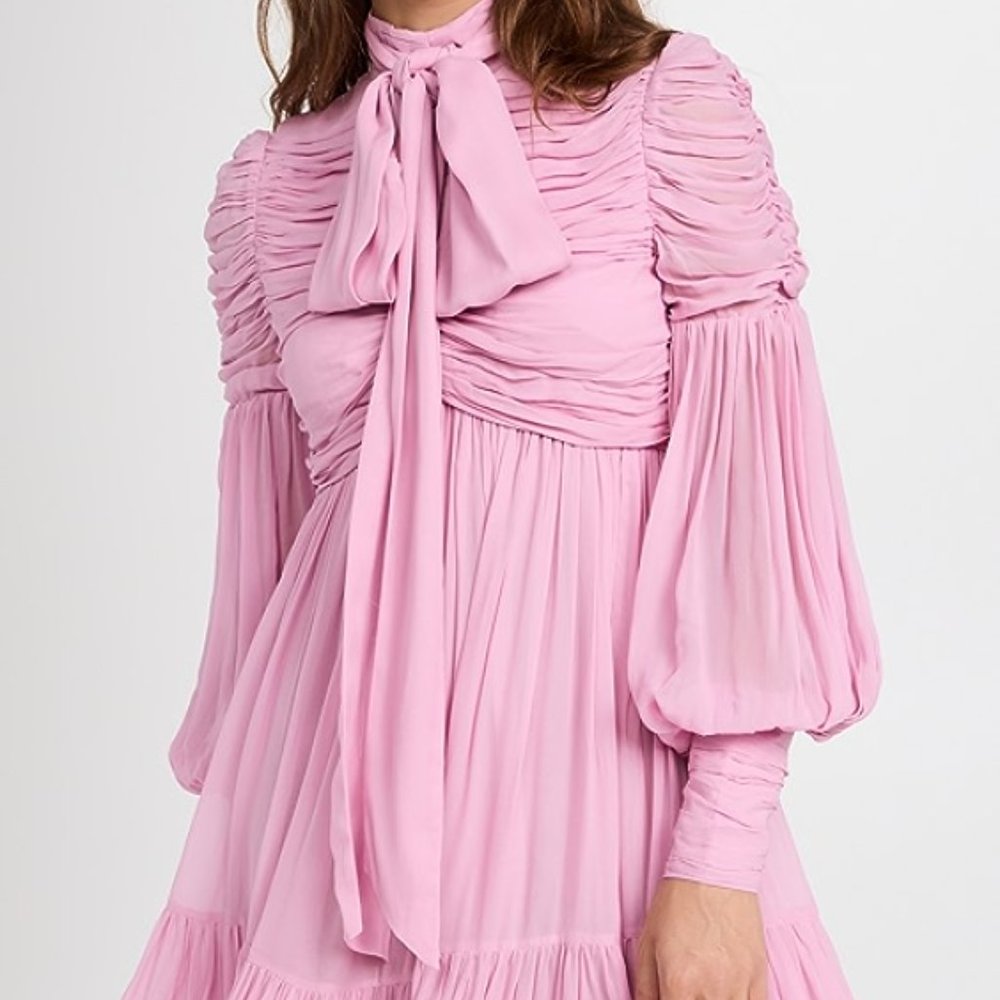 Zimmermann Celestial Ruched Mini Dress 0P - Picture 4 of 5